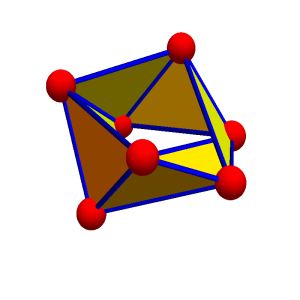 A nonorientable two dimensional graph with the topology of the Moebius strip